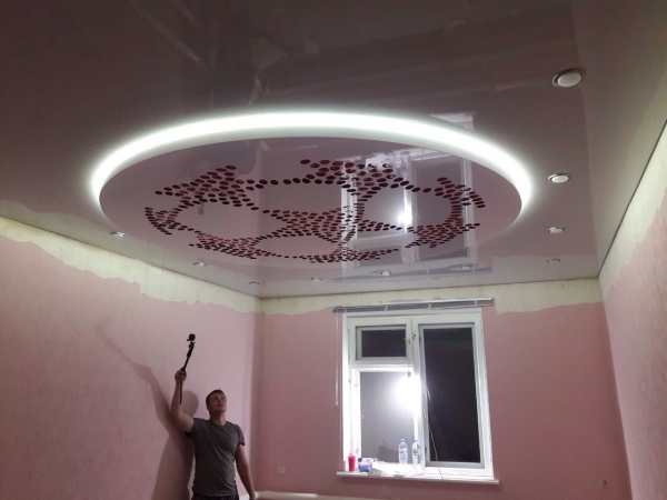 3D натяжные потолки